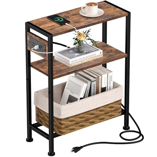 Small narrow side table with - narrow,